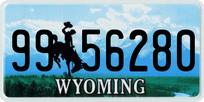 WY license plate 9956280