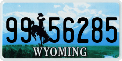 WY license plate 9956285