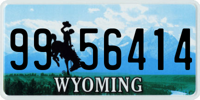 WY license plate 9956414