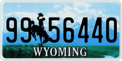 WY license plate 9956440