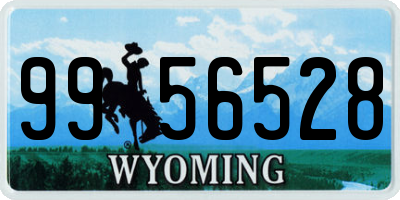 WY license plate 9956528