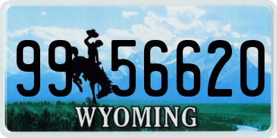 WY license plate 9956620