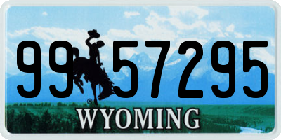 WY license plate 9957295