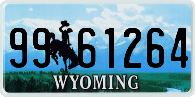 WY license plate 9961264