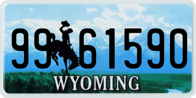 WY license plate 9961590