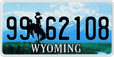 WY license plate 9962108