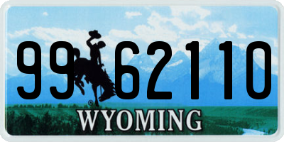 WY license plate 9962110