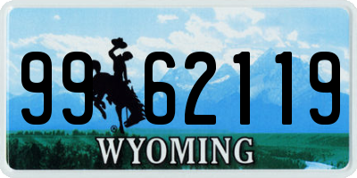 WY license plate 9962119