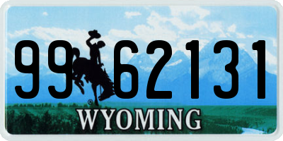 WY license plate 9962131