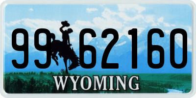 WY license plate 9962160