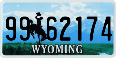WY license plate 9962174