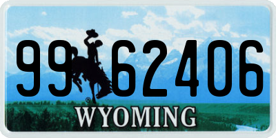 WY license plate 9962406