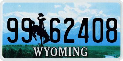 WY license plate 9962408