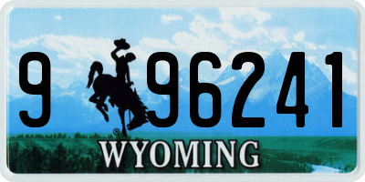 WY license plate 996241
