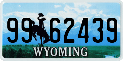 WY license plate 9962439