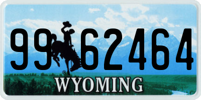 WY license plate 9962464
