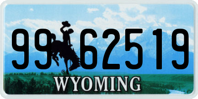 WY license plate 9962519