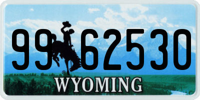 WY license plate 9962530