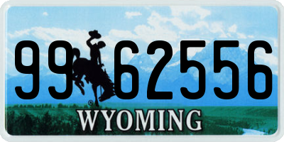 WY license plate 9962556