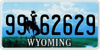 WY license plate 9962629