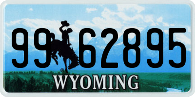 WY license plate 9962895
