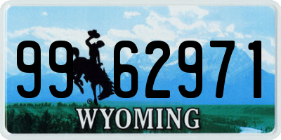 WY license plate 9962971