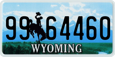 WY license plate 9964460