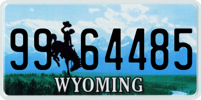 WY license plate 9964485
