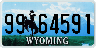 WY license plate 9964591