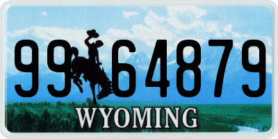 WY license plate 9964879
