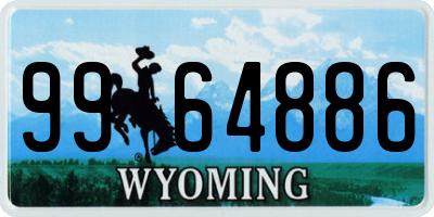 WY license plate 9964886