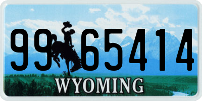 WY license plate 9965414