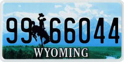 WY license plate 9966044