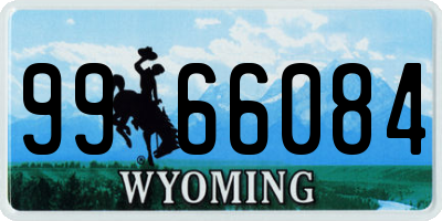WY license plate 9966084