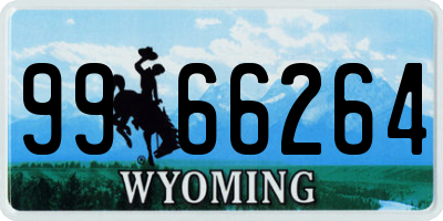 WY license plate 9966264