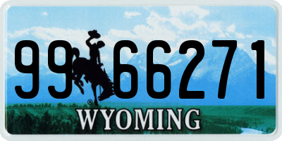 WY license plate 9966271