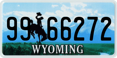 WY license plate 9966272