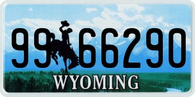 WY license plate 9966290