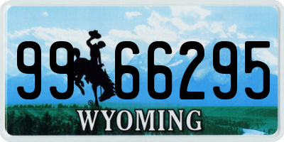 WY license plate 9966295
