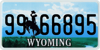 WY license plate 9966895