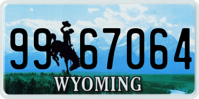 WY license plate 9967064