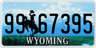 WY license plate 9967395