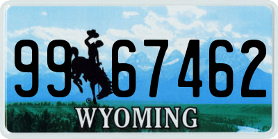 WY license plate 9967462