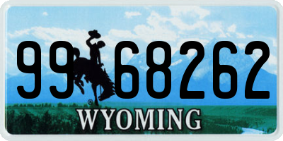 WY license plate 9968262