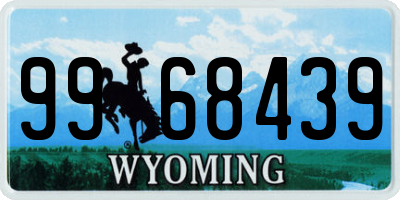 WY license plate 9968439