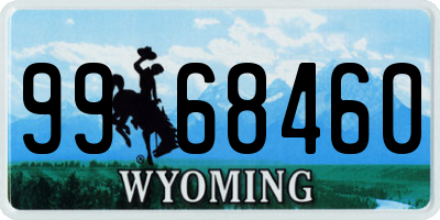 WY license plate 9968460