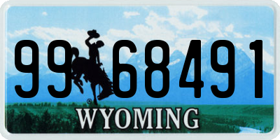 WY license plate 9968491