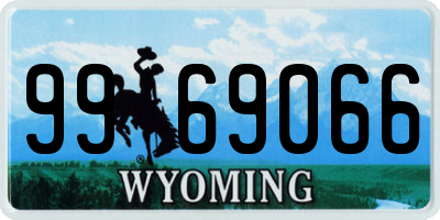 WY license plate 9969066