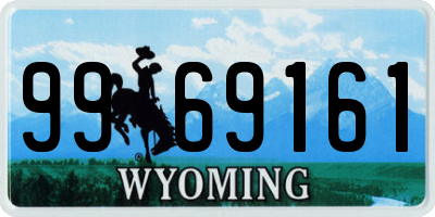 WY license plate 9969161