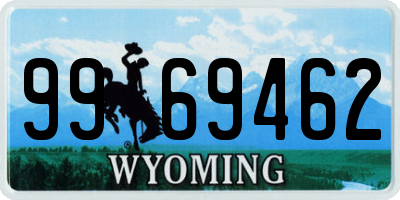 WY license plate 9969462